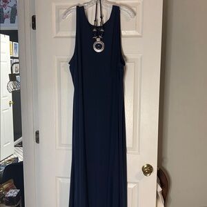 Attitudes by Renee Deep Blue Maxi Dress Size 3X